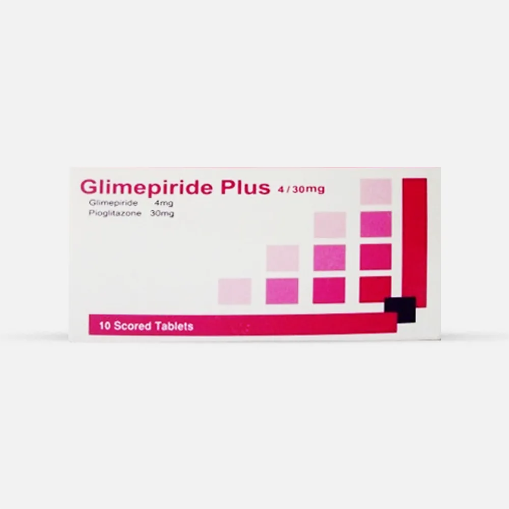 GLIMEPIRIDE PLUS 4 /30 MG 30 TAB