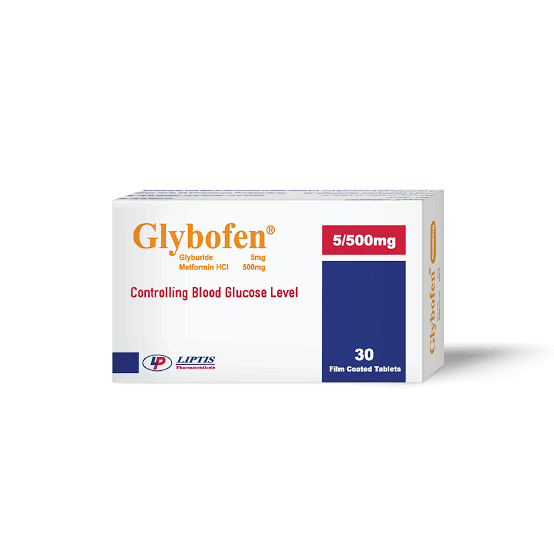 GLYBOFEN 5/500 MG 30 TAB