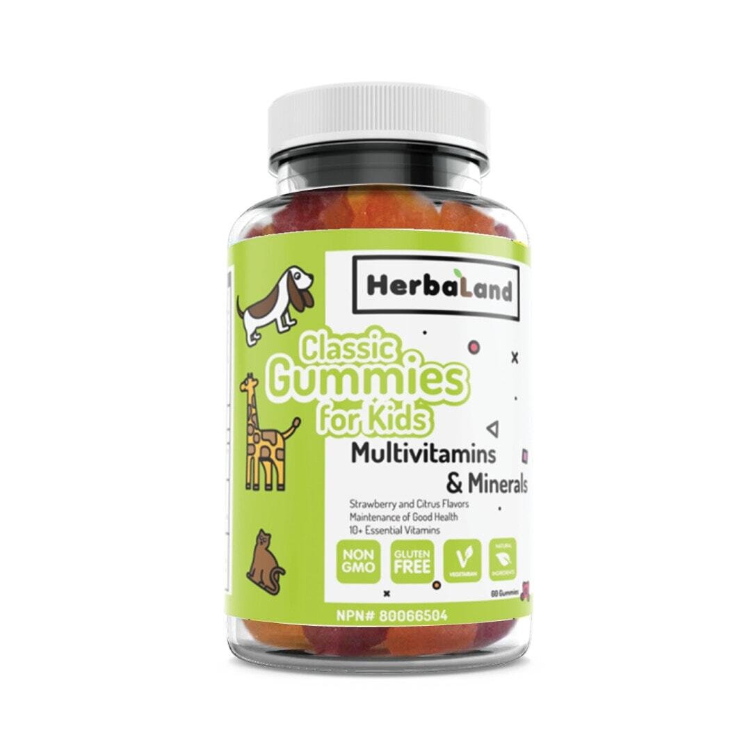 HERBALAND KIDS-MULTI VITAMINS 60 GUMMES