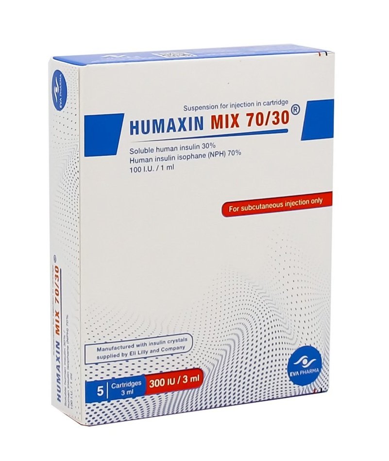 HUMAXIN MIX 70/30 300 IU/ 3ML 5 CARTRIDGES