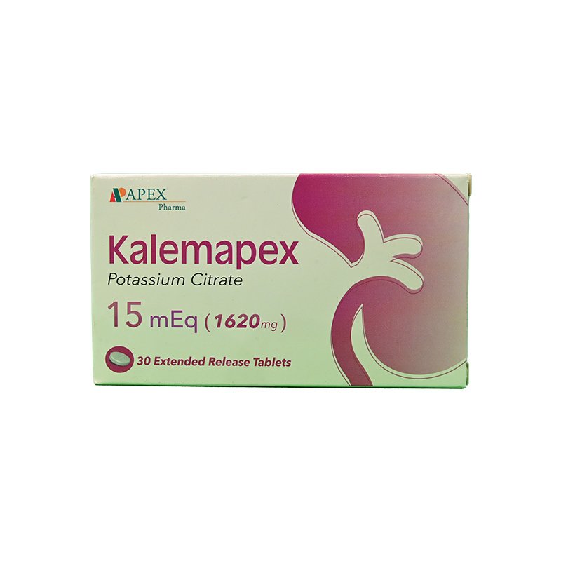 KALEMAPEX 15 MG 1620 MG 30 TAB