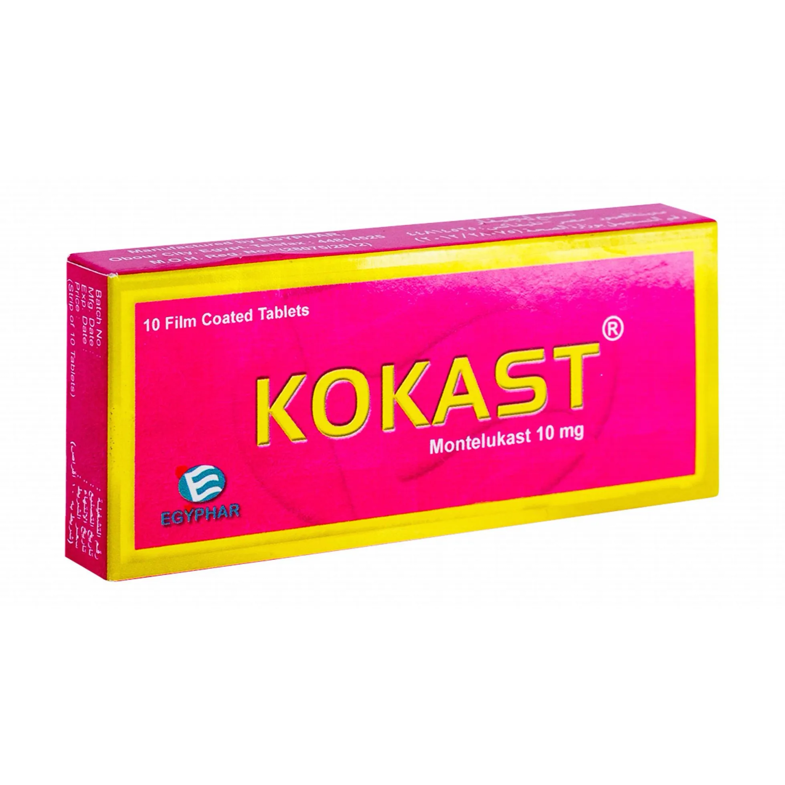 KOKAST 10 MG 10 TAB