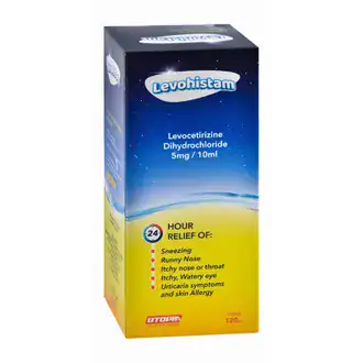 LEVOHISTAM 2.5 MG SUGAR FREE 120 SYRUP