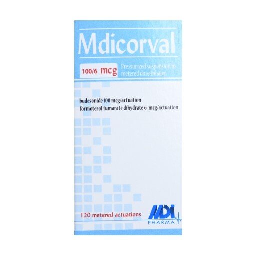 MDICORVAL 100/6 MCG 120 DOSE