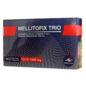 MELLITOFIX TRIO 25/5/1000 MG 30 TAB