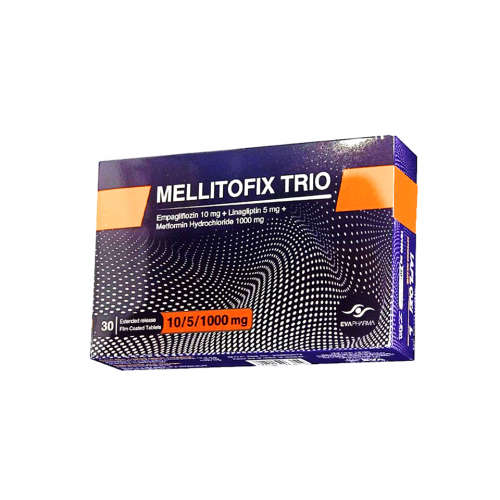 MELLITOFIX TRIO 10/5/1000 MG 30 TAB