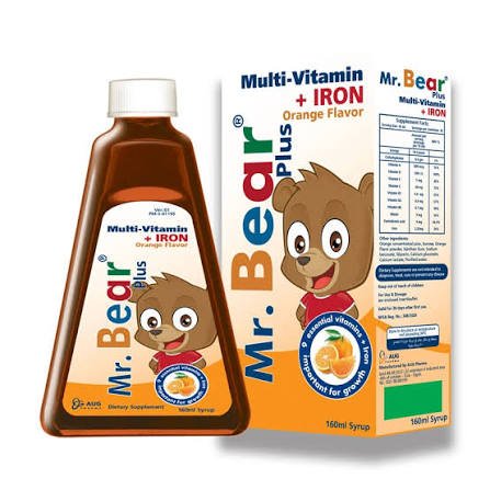 MR.BEAR + IRON ORANGE SYRUP 160 ML