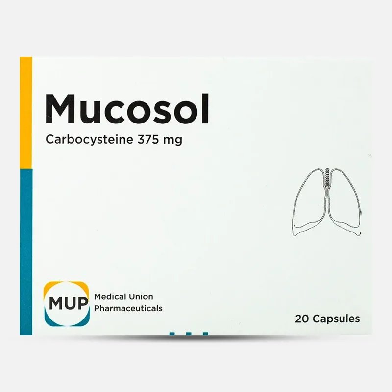 MUCOSOL 375 MG 20 CAP س.ج