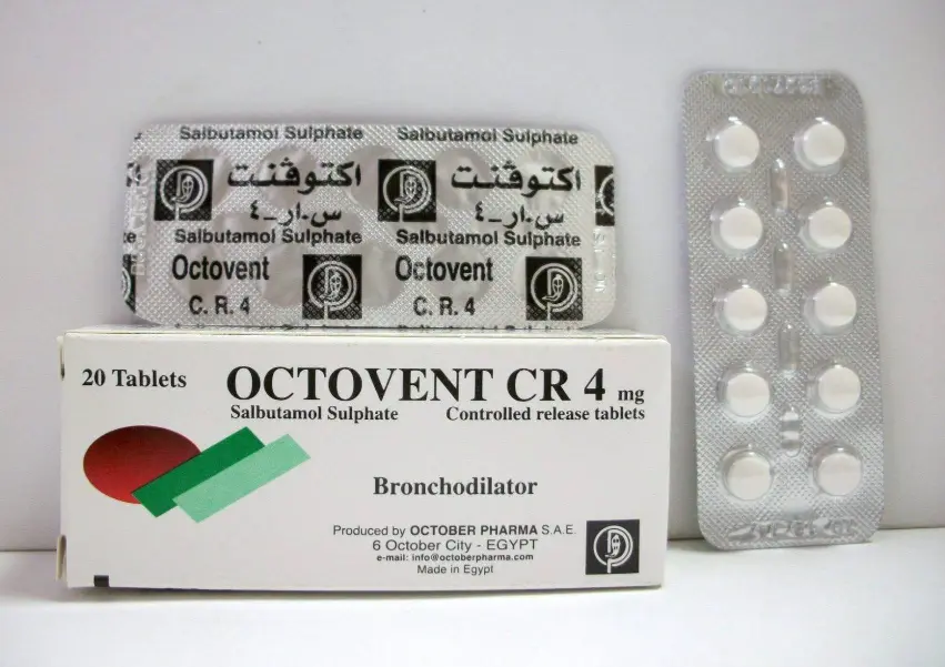 OCTOVENT - CR- 4 MG 20 TAB
