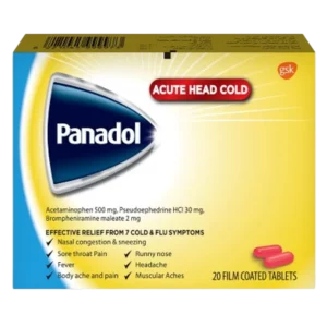 PANADOL ACUTE HEAD COLD 20 TAB س.ج