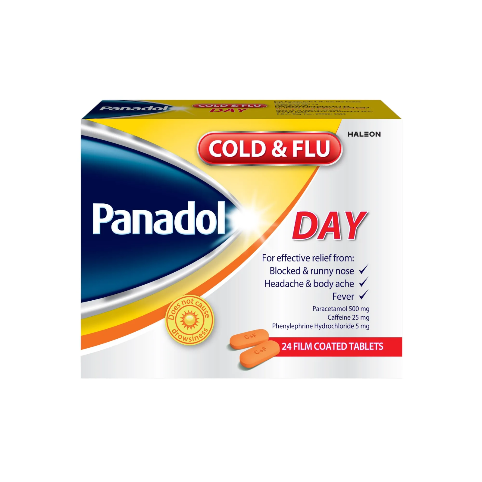 PANADOL COLD&FLU DAY 24 TAB س.ج