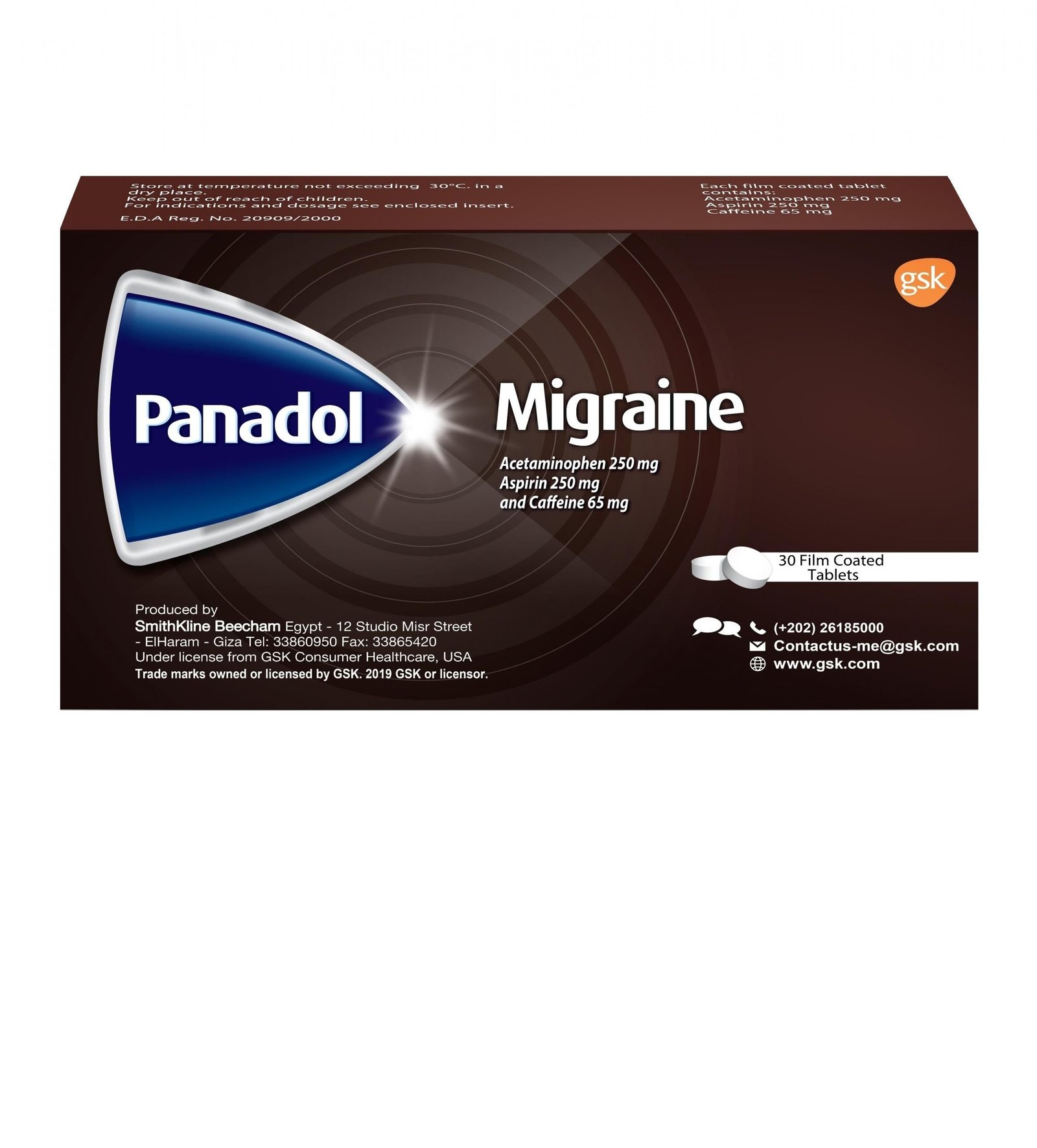 PANADOL MIGRAINE 30 TAB