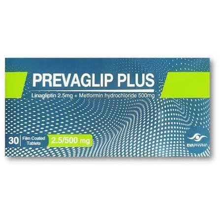 PREVAGLIP PLUS 2.5 / 500 MG 30 TAB