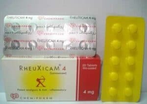 RHEUXICAM 4 MG 20 TAB س.ج