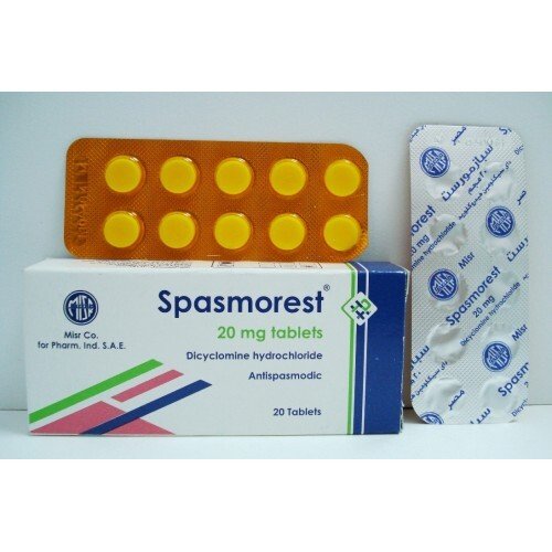 SPASMOREST 20 MG 20 TAB س ج