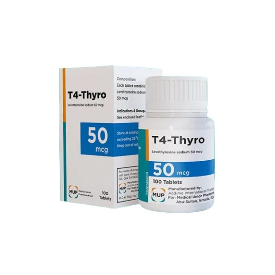 T4 THYRO 50 MCG 100 TAB