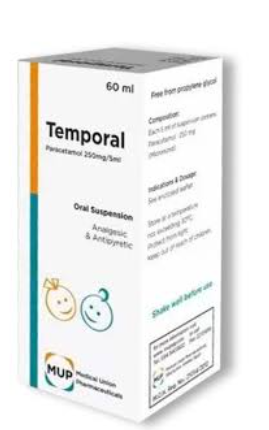 TEMPORAL 250 MG/5 ML SUSP 60 ML س.ج