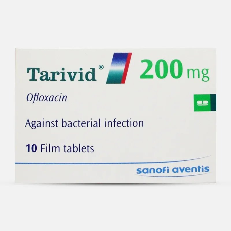 TARIVID 200 MG 10 TAB س.ج