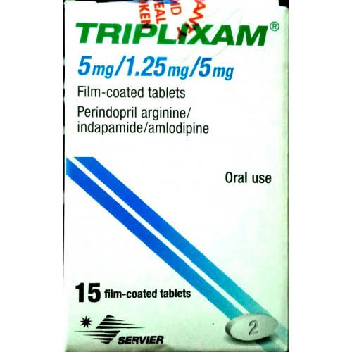 TRIPLIXAM 5/1.25/5 MG 15 TAB