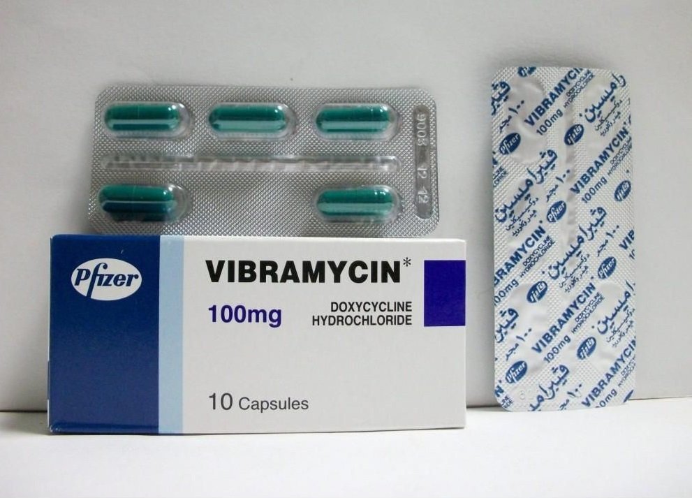 VIBRAMYCIN 100 MG 10 CAP س.ج