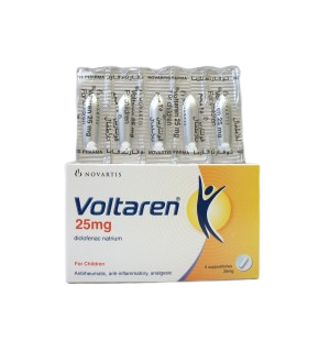 VOLTAREN 25 MG CHILDREN 5 SUPP س.ج