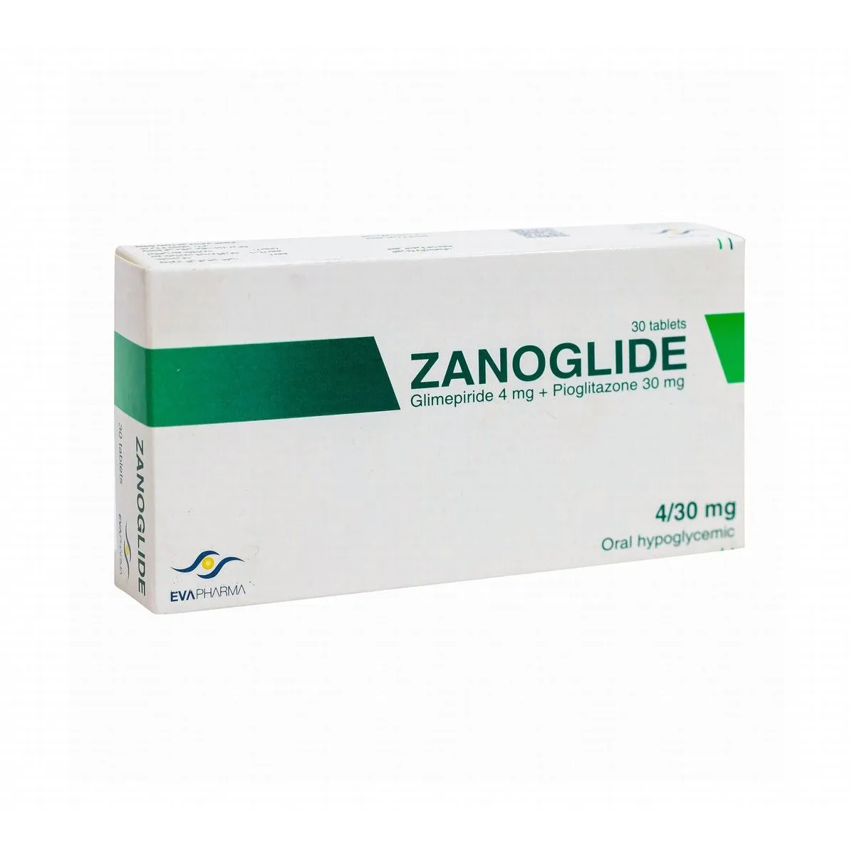 ZANOGLIDE 30/4 MG 30 TAB س.ج