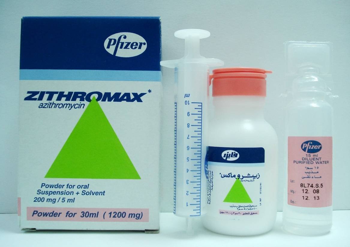 ZITHROMAX 1200 MG SUSP 30 ML