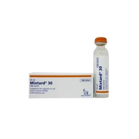MIXTARD 30 H.M 100 I.U 1 VIAL 10 ML س.ج