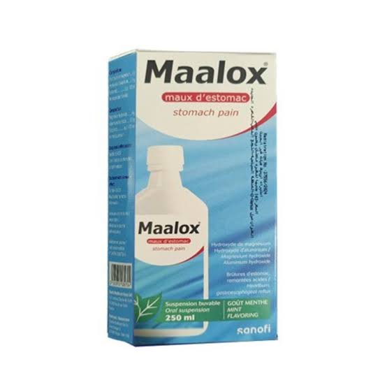 MAALOX STOMACH PAIN SUSP 250 ML
