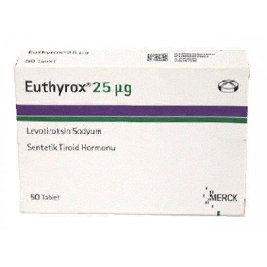 EUTHYROX 25 MCG 50 TAB