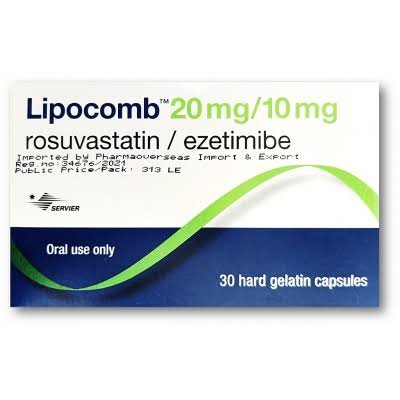 LIPOCOMB 20/10 MG 30 CAP س.ج
