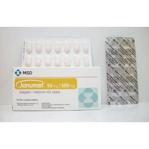 JANUMET 50/500 MG 56 TAB س ج