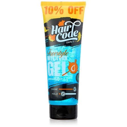 HAIR CODE GEL WET LOOK 250ML انبوبة ازرق عرض10