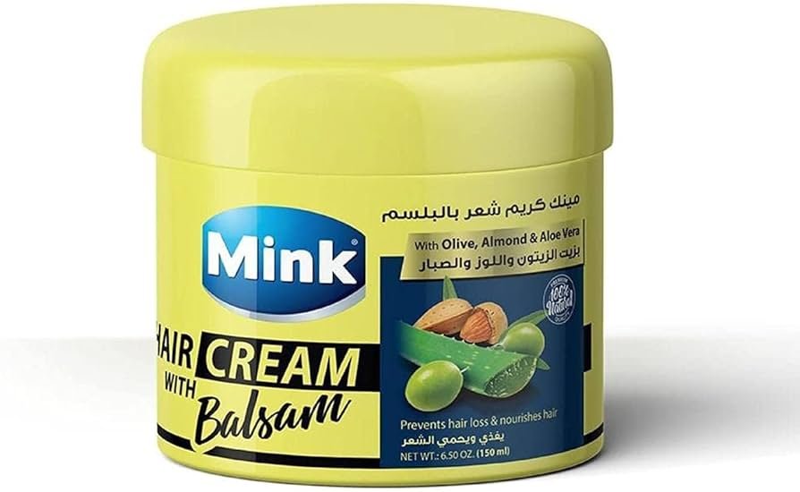 MINK HAIR CREAM BALSAME 150 ML زيتون ولوز وصيار