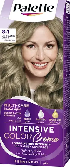 PALETTE SEMI KIT HAIR COLOUR 8-1 LIGHT BLONDE CEN