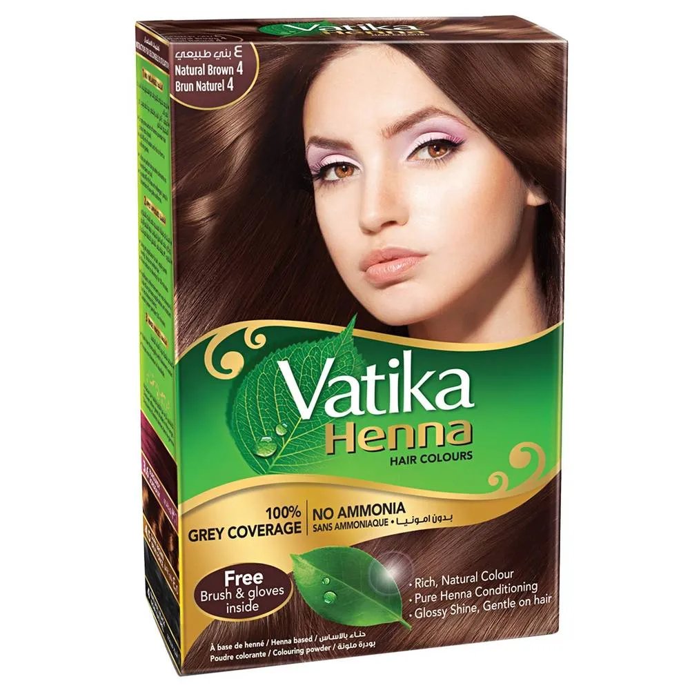 VATIKA HENNA 4 NAURAL BROWN