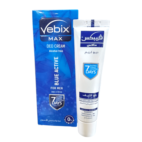 VEBIX CREAM فيبكس مزيل لرائحة العرق ازرق25 مللى