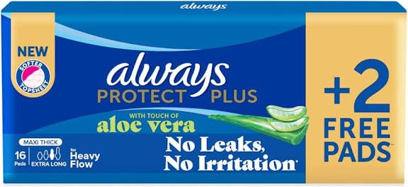 ALWAYS PROTECT PLUS MAXI EXTRA LONG 16 PADS