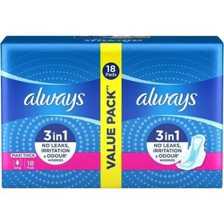 ALWAYS MAXI LONG DOUBLE PACK 18 PCS 18-16