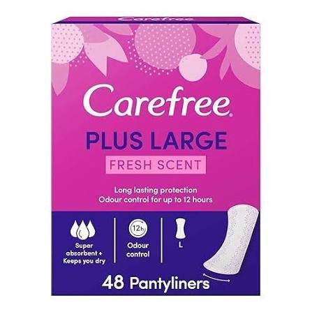 CAREFREE PLUS FRESH LARGE 48 PCS (23600)