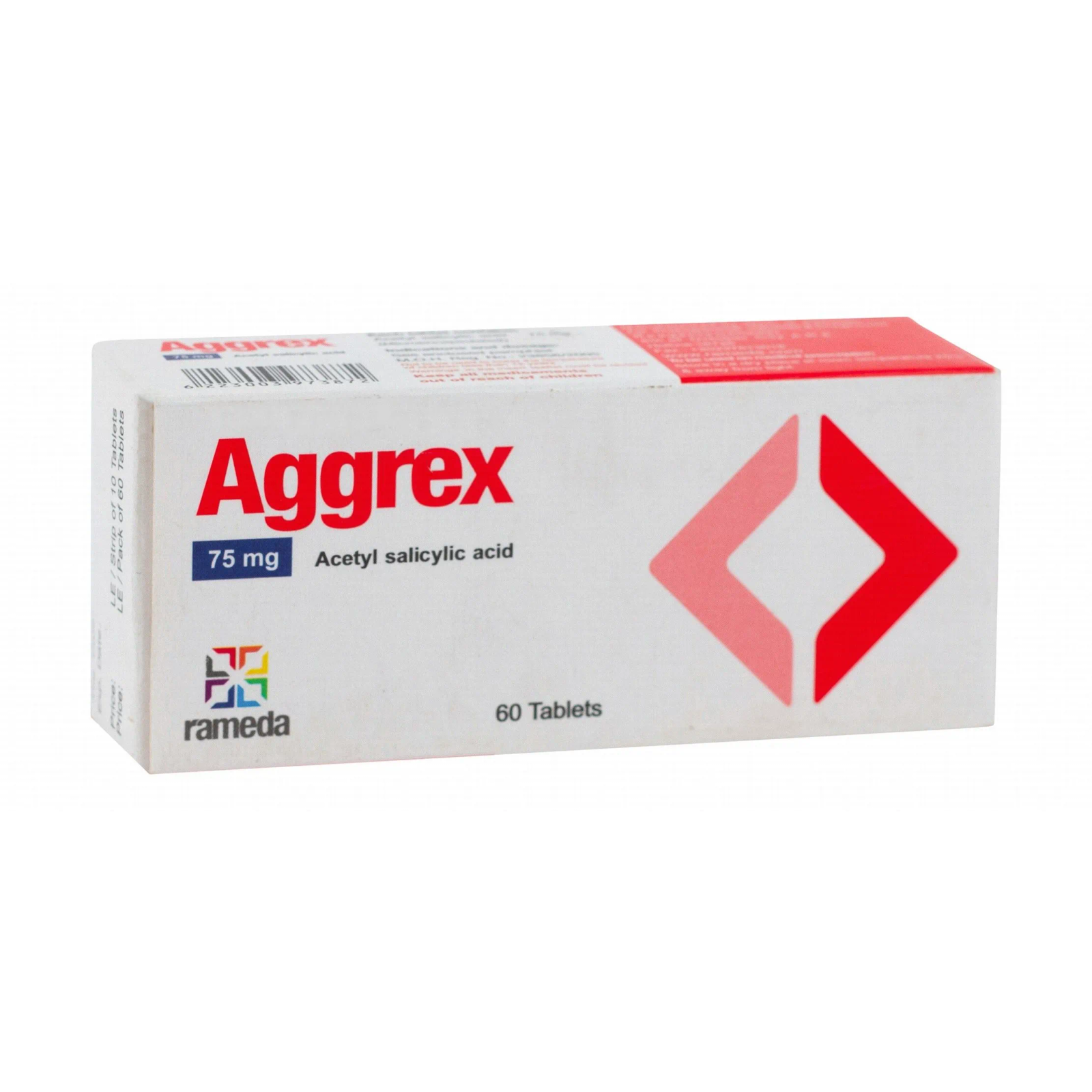 AGGREX 75 MG 60 TAB