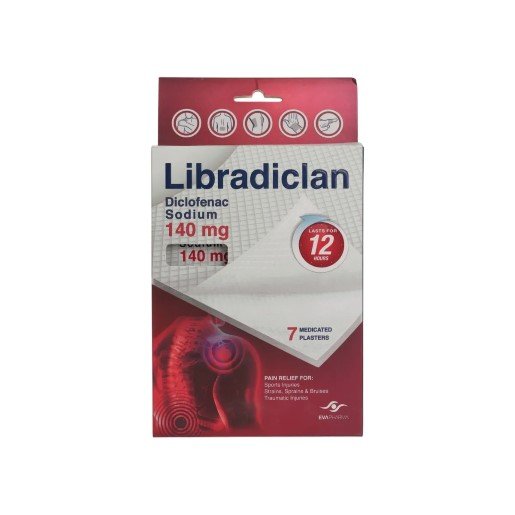 LIBRADICLAN 140 MG 7 PLASTERS