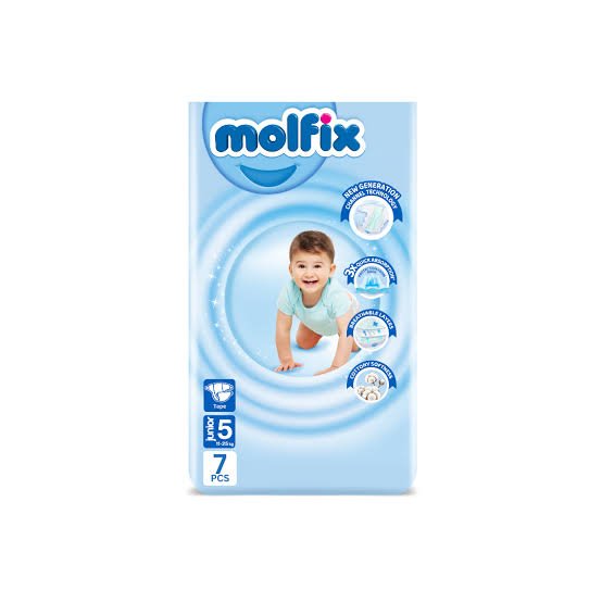 MOLFIX 5 DIAPERS JUNIOR (5) 11-25KG 7PCS مصرى
