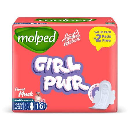 MOLPED GIRL MUSK MAXI EXTRA LONG 16 PADS