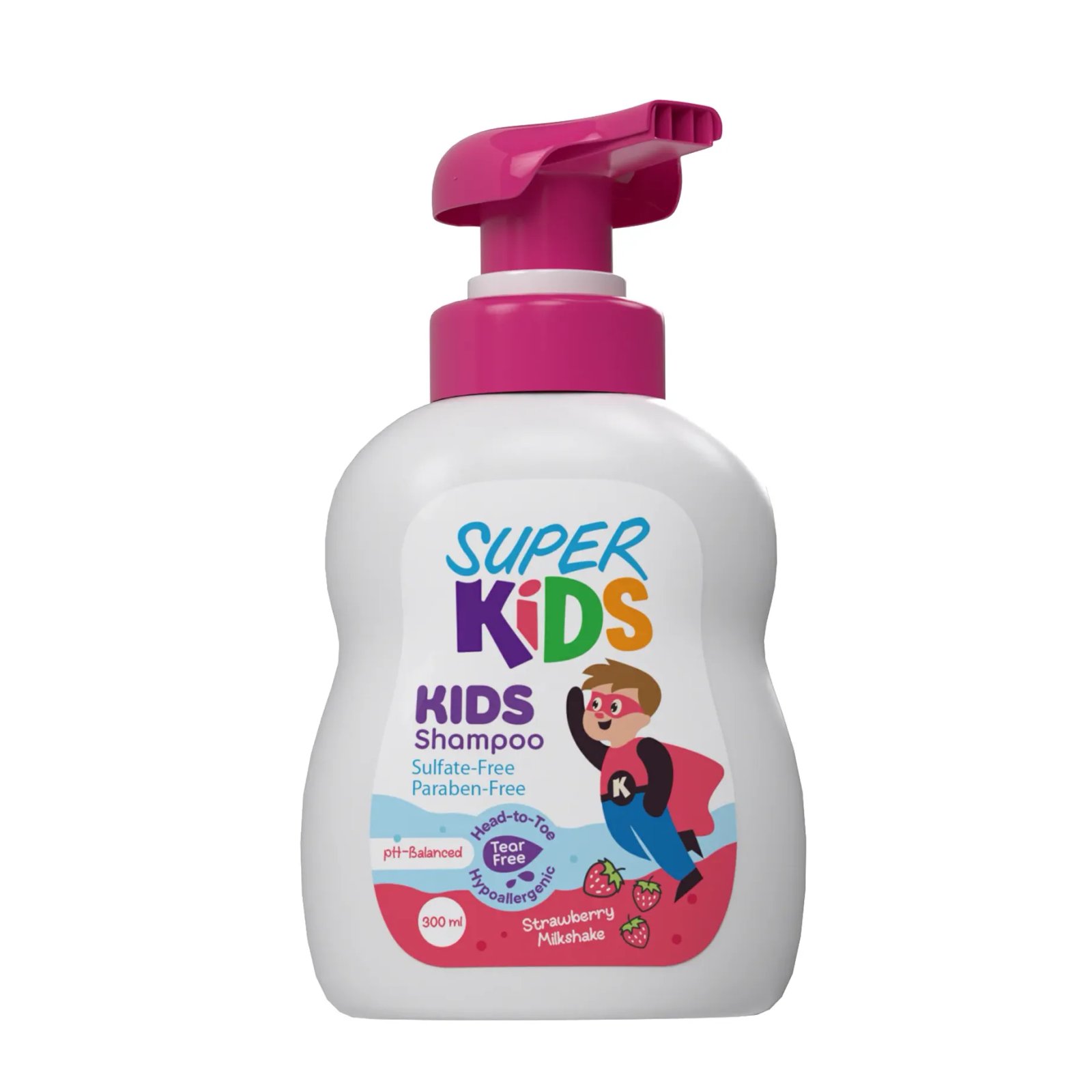SUPER KIDS SHAMPOO STRAWBERRY 300 ML