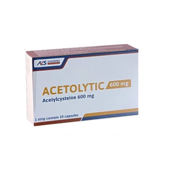 ACETOLYTIC 600 MG 10 CAPS