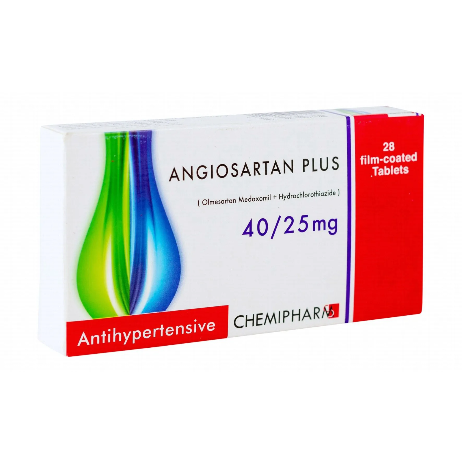 ANGIOSARTAN PLUS 40/25 MG 28 TAB