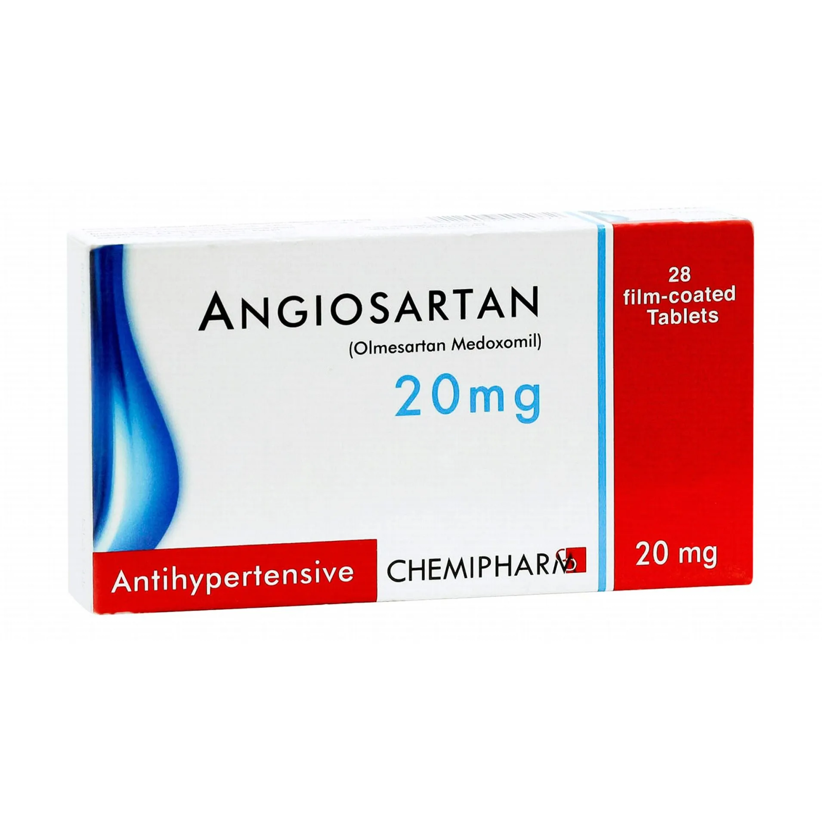 ANGIOSARTAN 20 MG 28 TAB