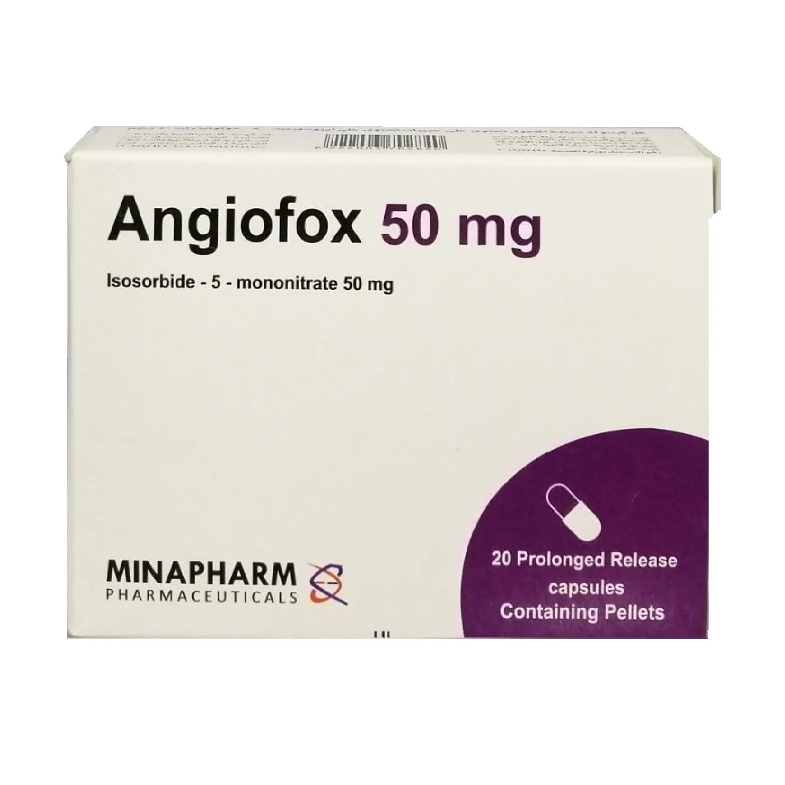 ANGIOFOX 50 MG 20 CAP