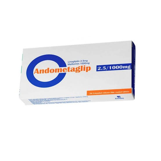 ANDOMETAGLIP 2.5/1000 MG 20 TAB